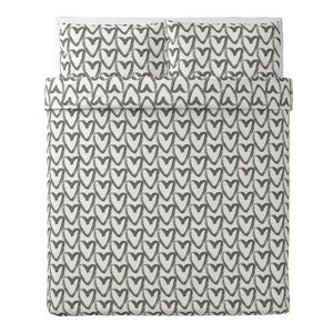 IKEA Duvet Cover + 2 Pillowcases (King)  Heart Valentine LYKTFIBBLA
